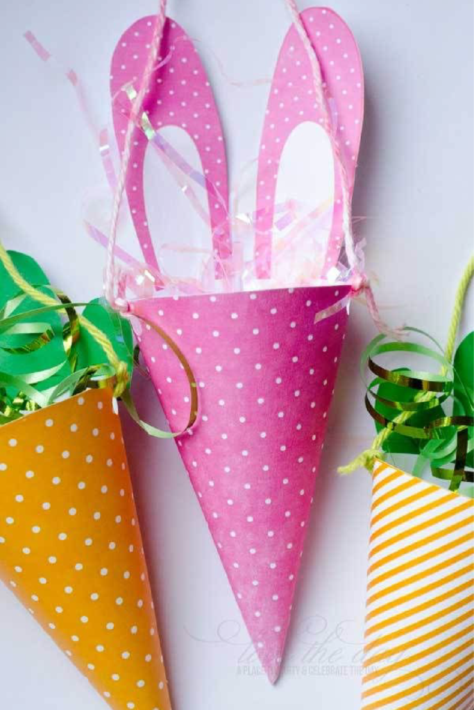 Paper Cone Easter Basket