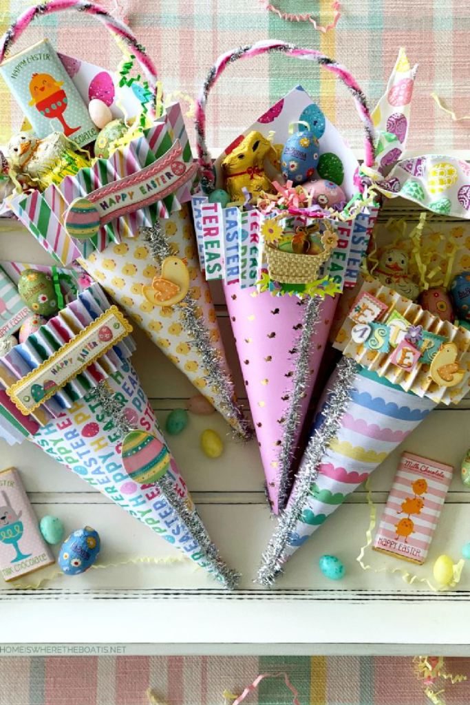 Paper Cone Easter Basket