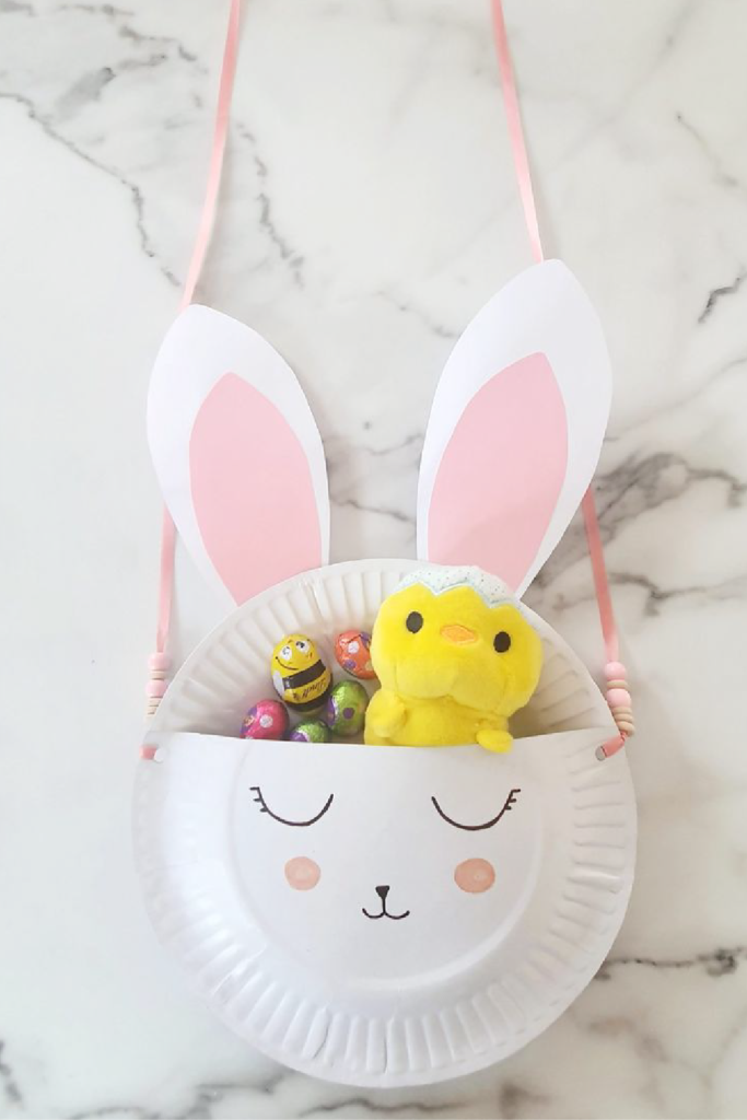 Paper Plate Bunny Bag