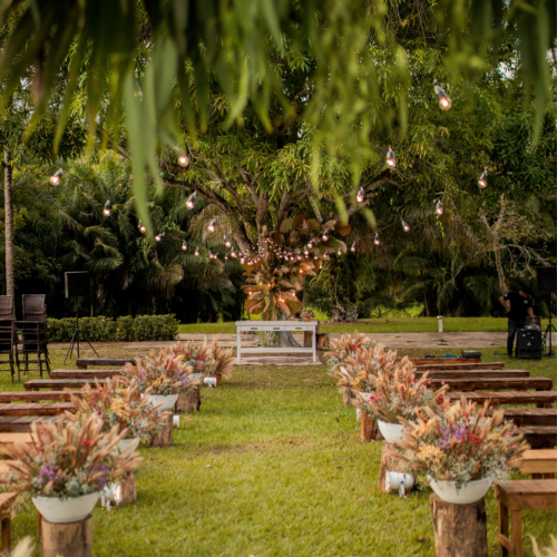 Outdoor Wedding Aisle